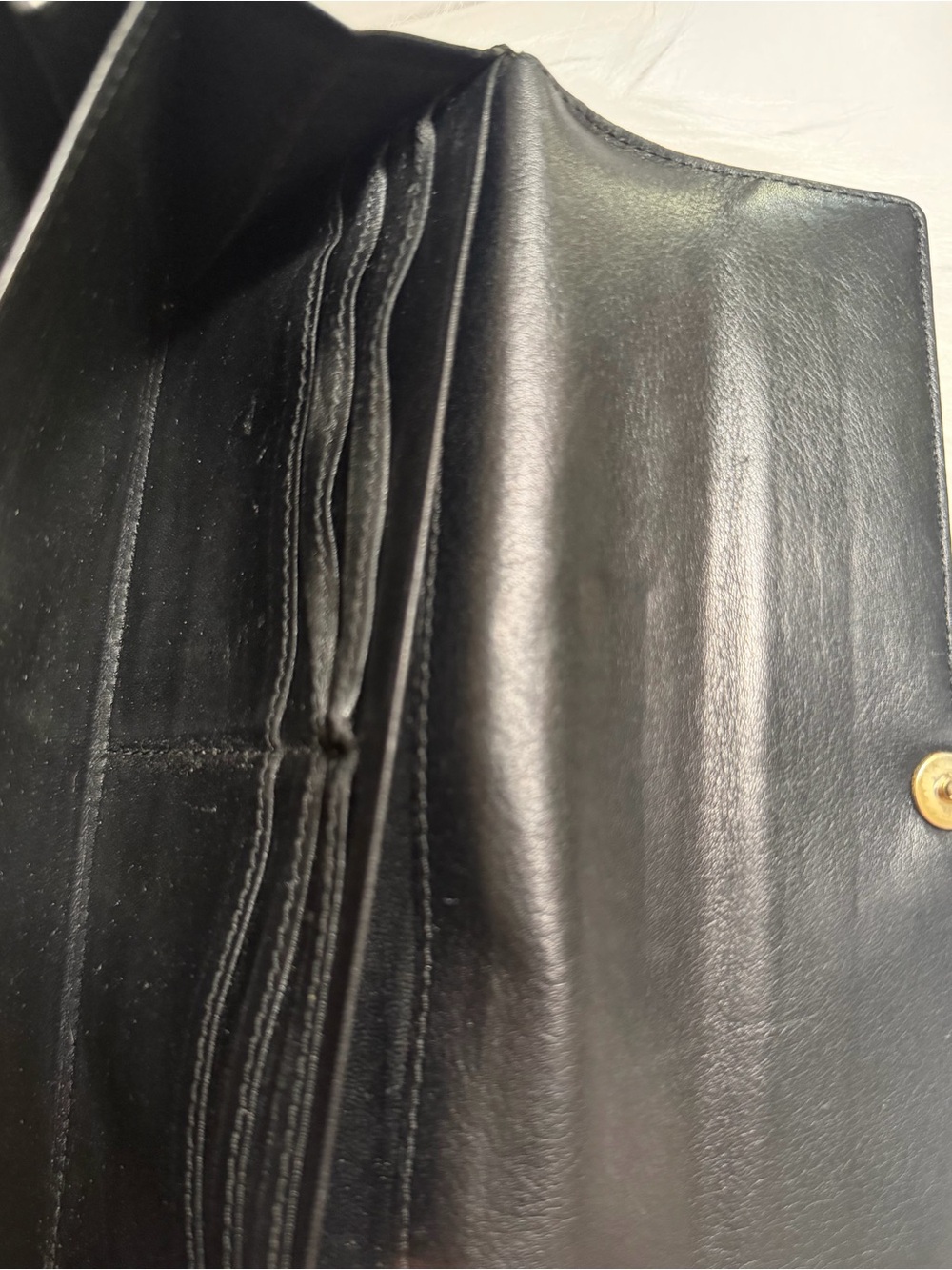 Yves Saint Laurent black crocodile leather long wallet - Picture 6 of 9